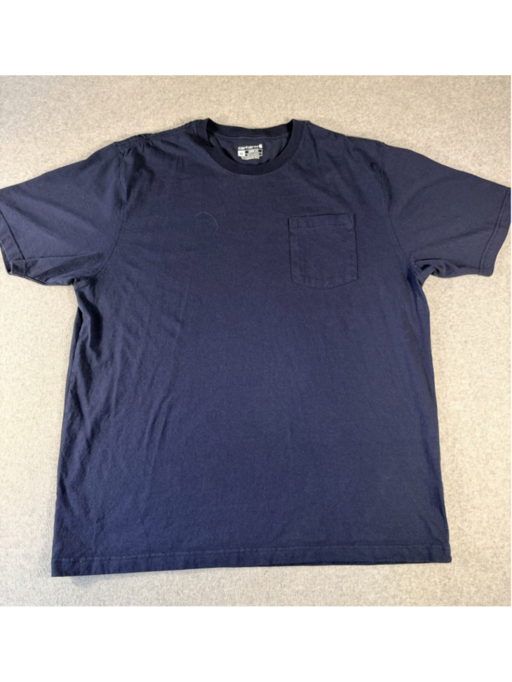 Carhartt Loose Fit Pocket T-Shirt Mens XL Navy Blue Short Sleeve Workwear Tee